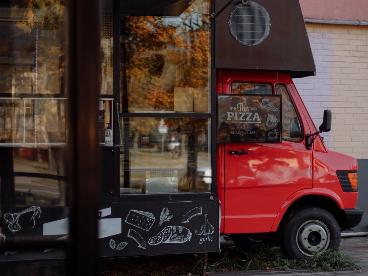 Red food truck