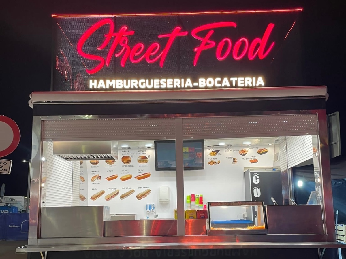 Street food burger 